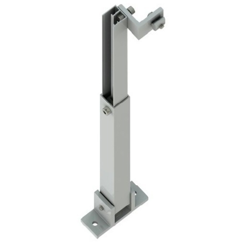 Soporte pivot para fijación parante angular a riel